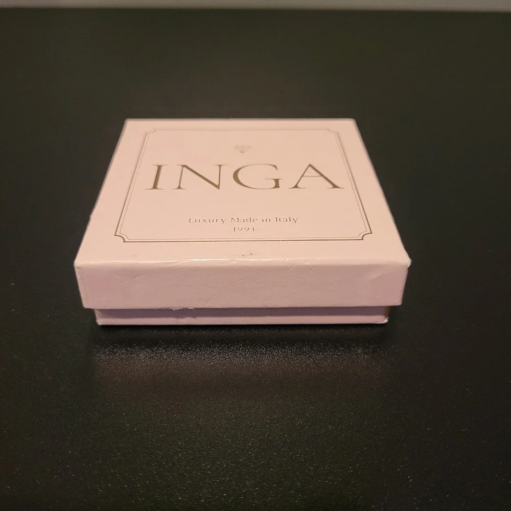 Inga Italy Small Jewelry Gift Box, Pink Gold